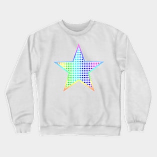 Rainbow Gingham Star Crewneck Sweatshirt